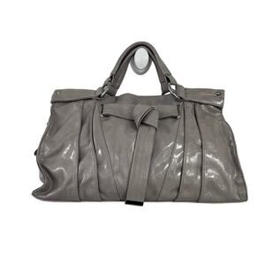 Mellow World Grey Double Handle Satchel Handbag